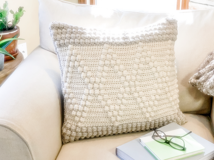 7. Crocheted Farmhouse Pillow Pattern
